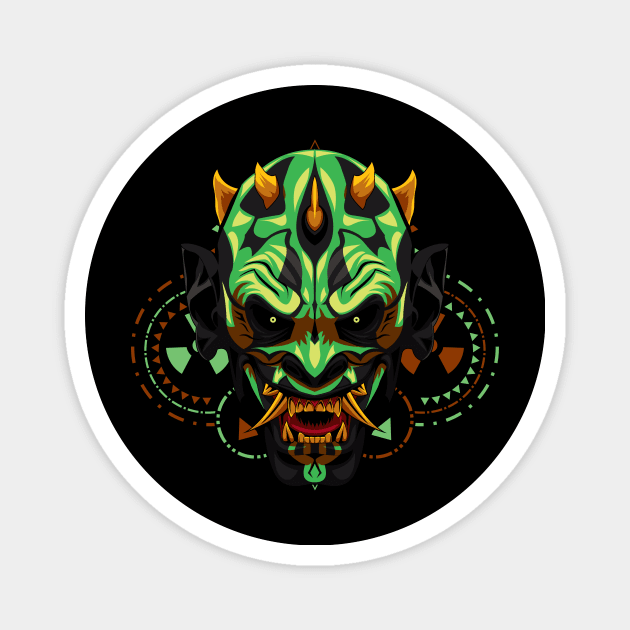 devil mask head Magnet by SHINIGAMII